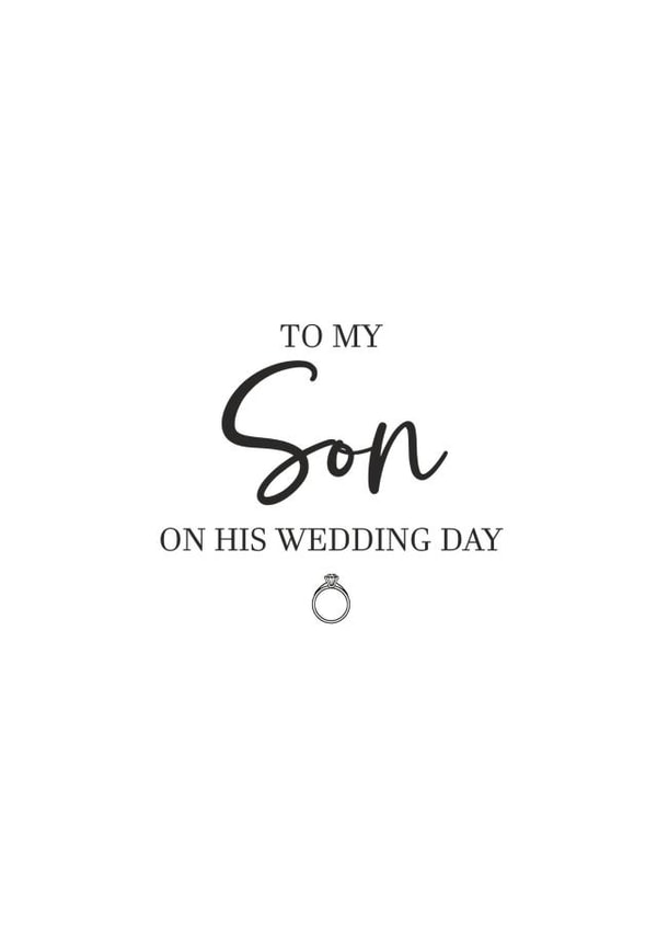 Happy wedding day Son created by Totally Mailed It