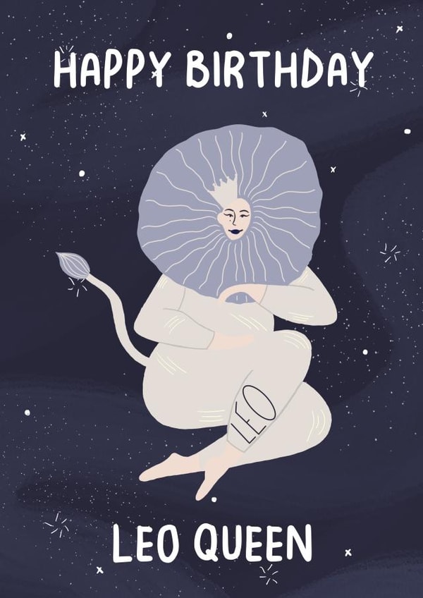 Happy Birthday Leo Queen created by Heather Rose Designs