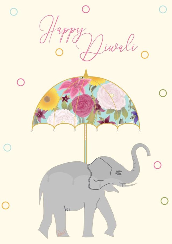 Happy Diwali / Deepavali Celebration Card 1000 created by @Art_by_Pruthvi