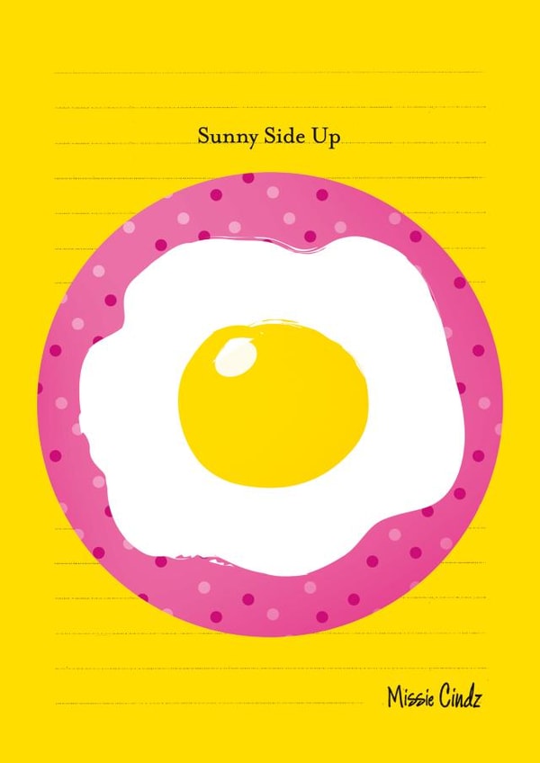 Sunny Side Up Greeting Card created by Cindy Cheung