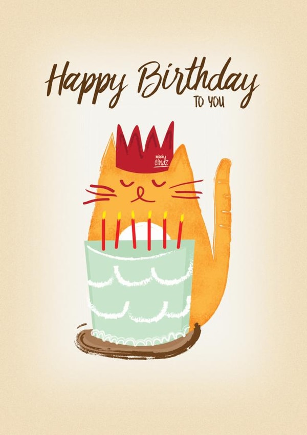 Happy Birthday Kitty Card created by Cindy Cheung