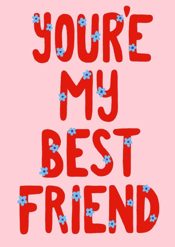 You’re my best friend card created by Number 26