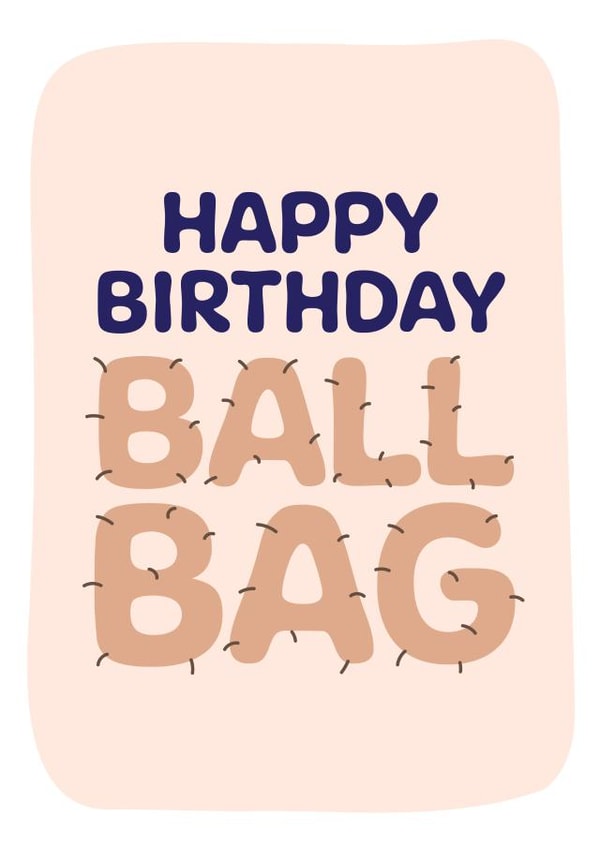 Happy Birthday Ball Bag created by Norm & Then