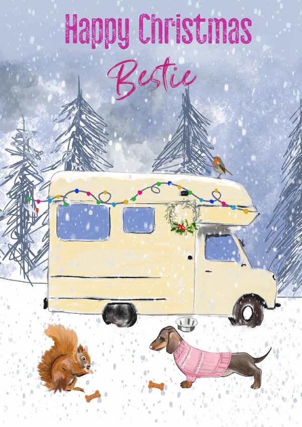 Happy Christmas Bestie created by Leanne Mullen