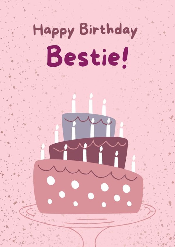 Happy birthday bestie created by charley creative