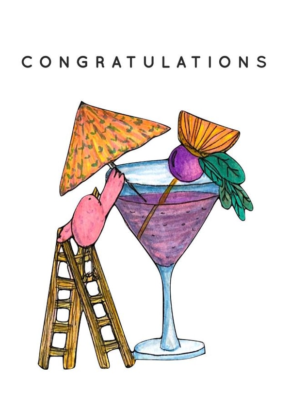 Congratulations, let's drink enormous cocktails to celebrate created by Bird and Pals