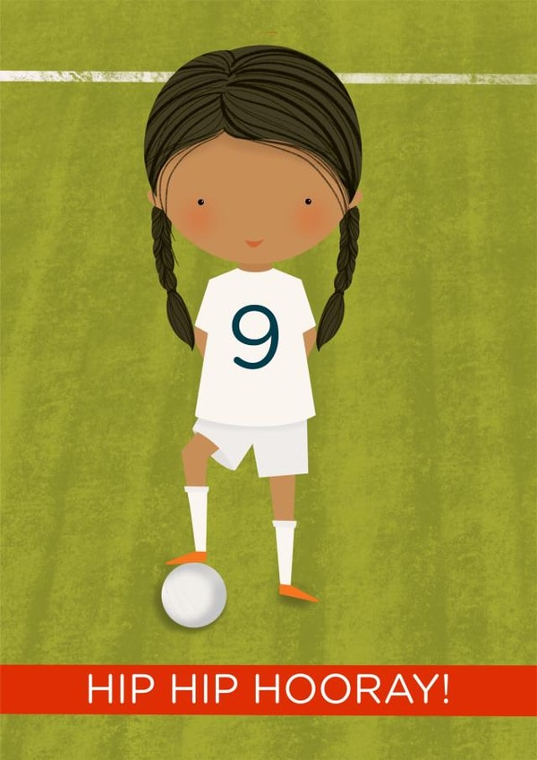 9 Today Footballer Birthday Card created by Bells Scambler