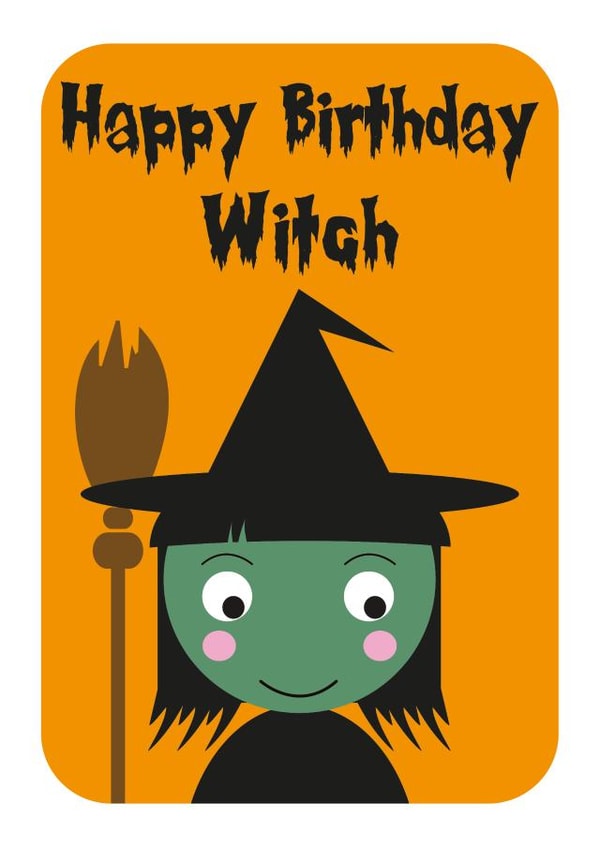 Happy Birthday Witch created by Stripey Cats