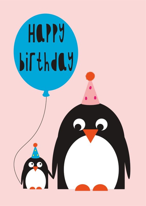 Happy Birthday Penguin created by Stripey Cats