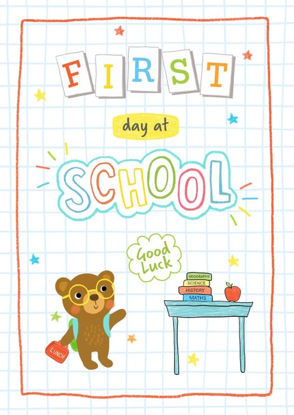 First day at School card 1001 created by Helen Thompson