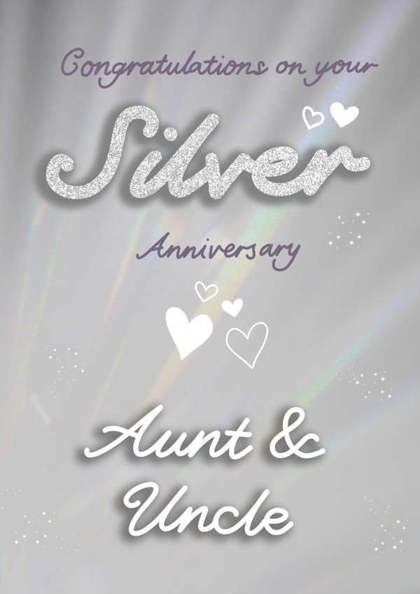 Happy Silver Anniversary Aunt & Uncle! created by @MarcoLooks
