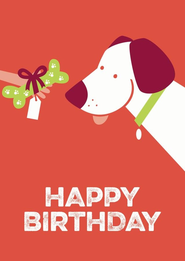 Cute Happy Birthday Dog Card | thortful