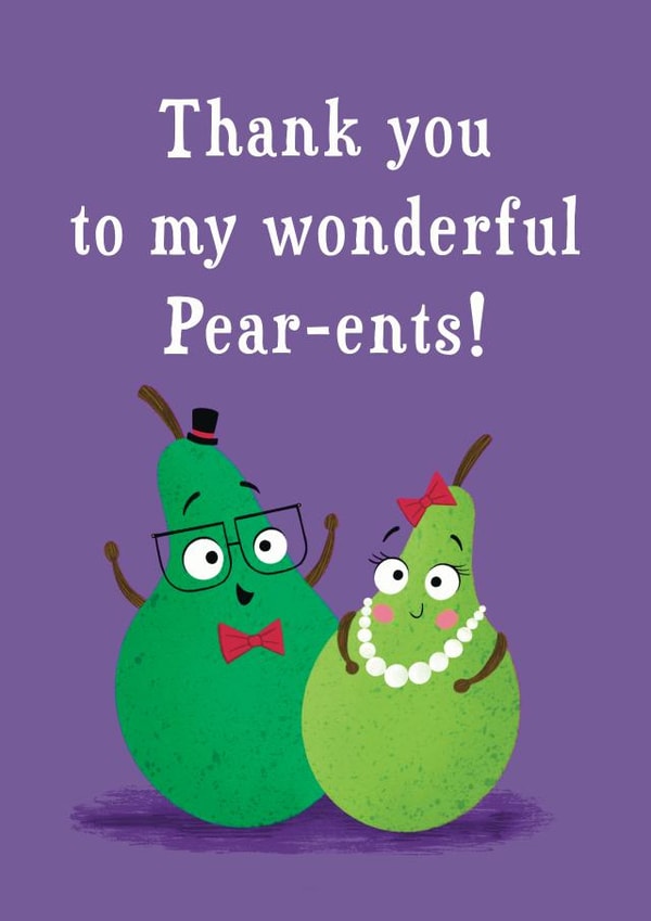 Parents Thank You Card created by Hannah Jayne Lewin