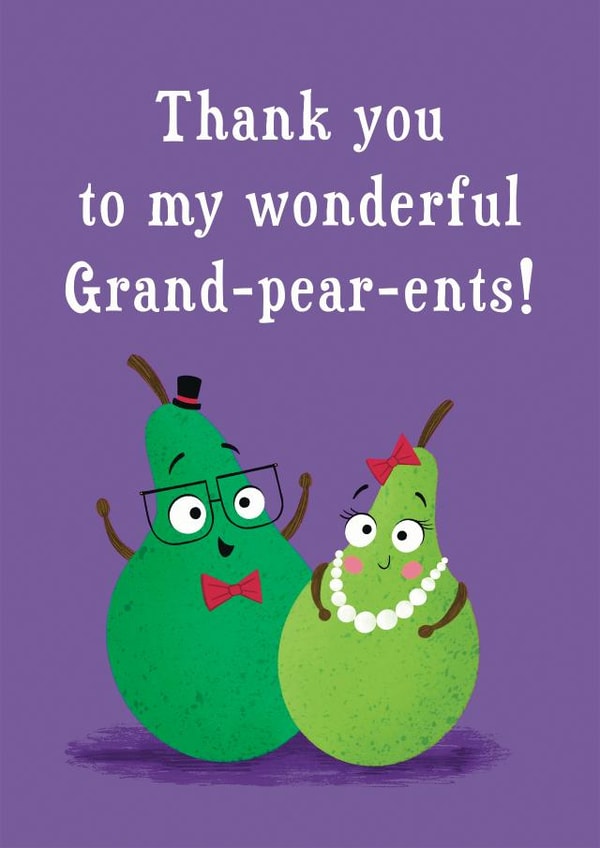 Grandparents Thank You Card created by Hannah Jayne Lewin