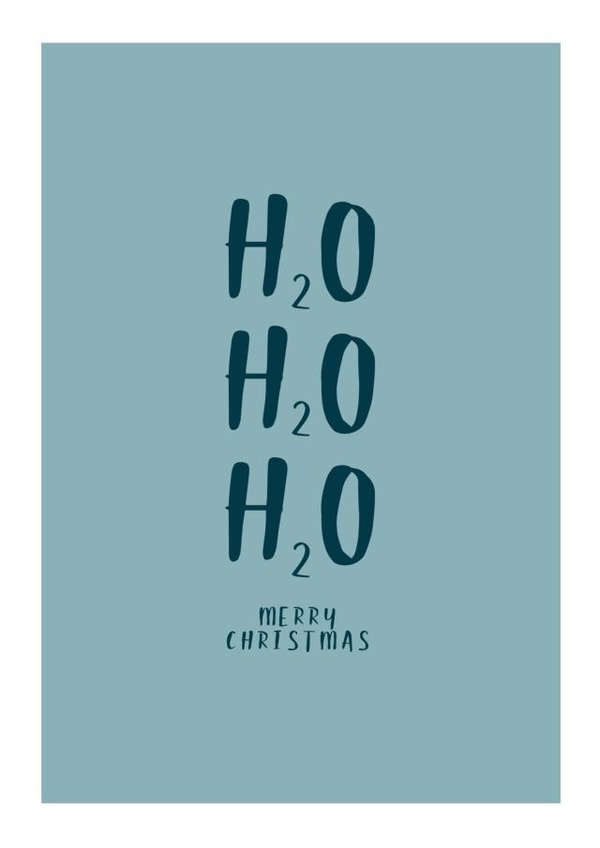 H2O Merry Christmas Wild Cold Water Swimming Card created by Lu Cornish