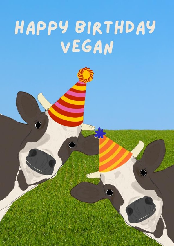 Vegan Birthday Card created by Chortle Cards