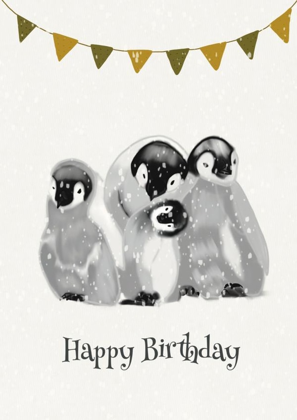 PENGUINS BIRTHDAY CARD created by happysoul_pav