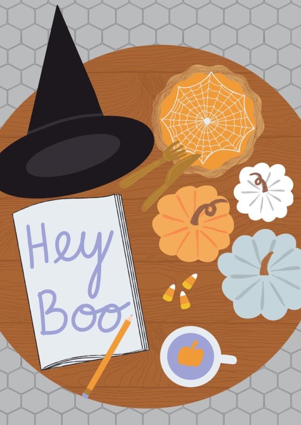 Hey Boo Halloween Card created by Walking In Wildflowers