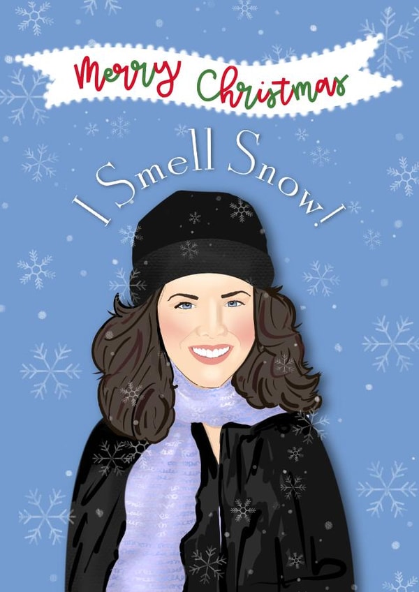 Gilmore Girls - I Smell Snow - Lorelai Christmas Card created by Little Cat Creates