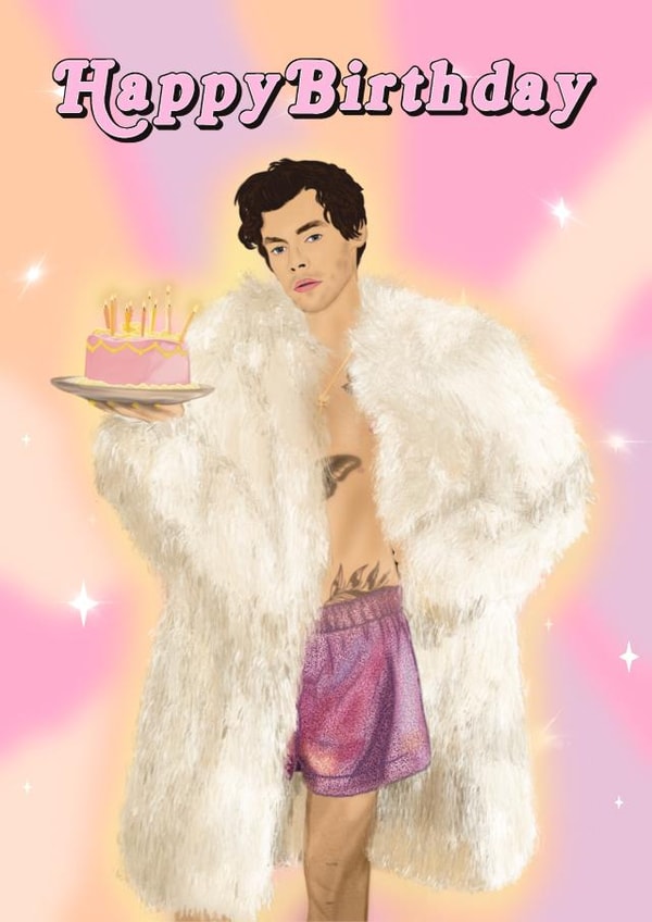 Harry Styles Birthday Card created by Choo Choo