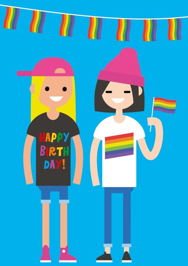 Pride Girls Card created by Dean Morris Cards