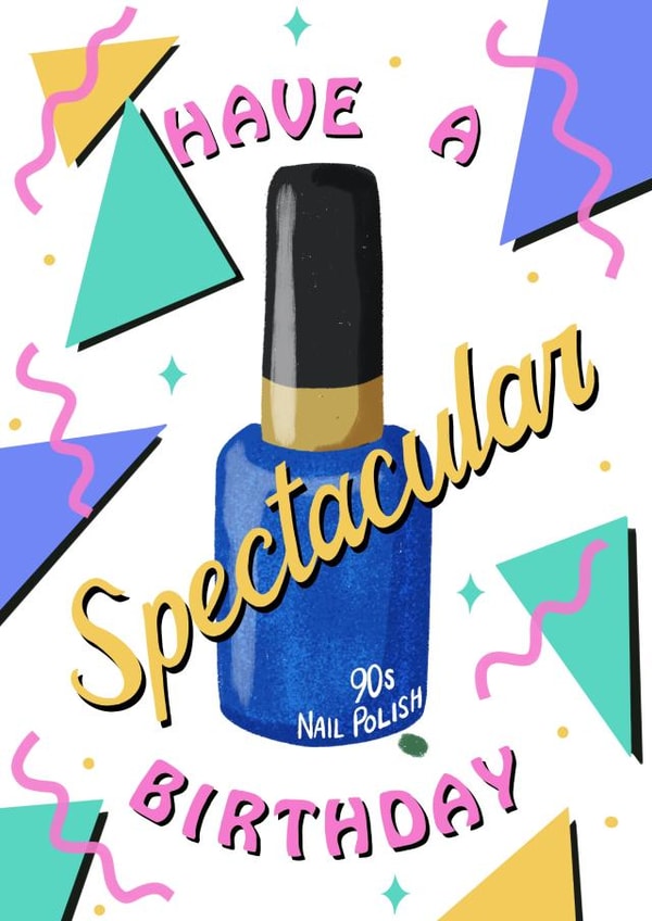 Spectacular Birthday 90s themed card created by Knee Deep In the 90s