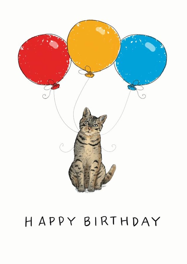 Cute Birthday Card for the Cat loving person in your life created by Have a Gander