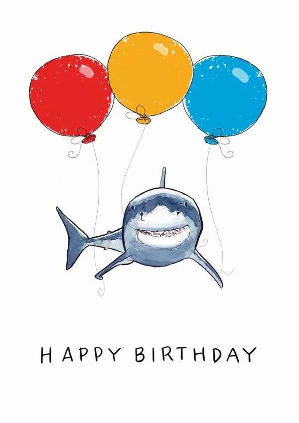 Cute Birthday card for the shark lover in your life created by Have a Gander
