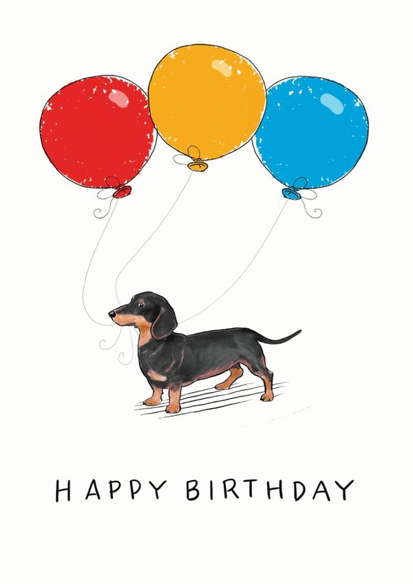 Cute Birthday card for Dachshund lover in your life created by Have a Gander
