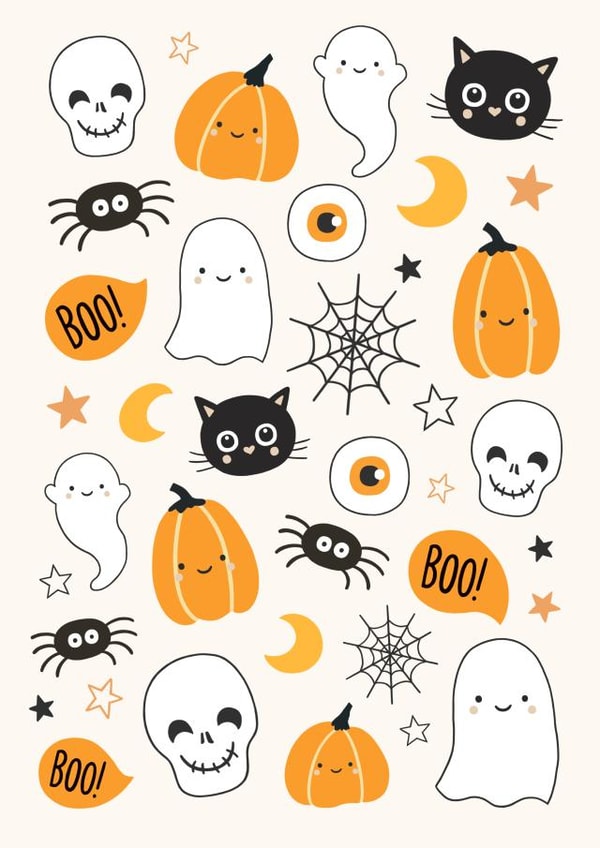 Cute Halloween Pattern created by Creaternet