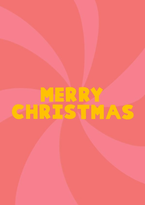 Merry Christmas Card - Pink and Red - Bright & Fun Christmas Card for Friend created by This Gal Designs