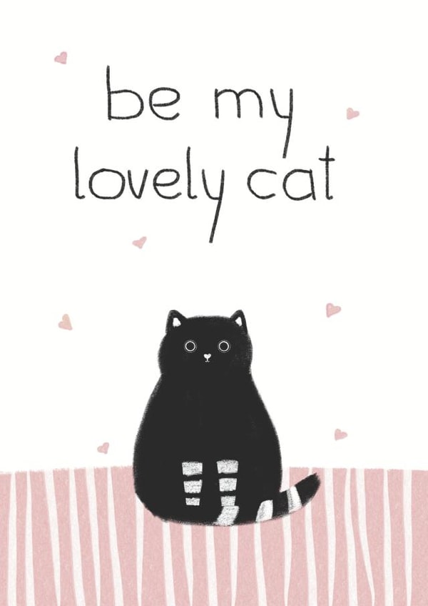 Congrats Card With A Cute Cat - Thinking Of You/Send A Smile - For All People created by Nuta Mart