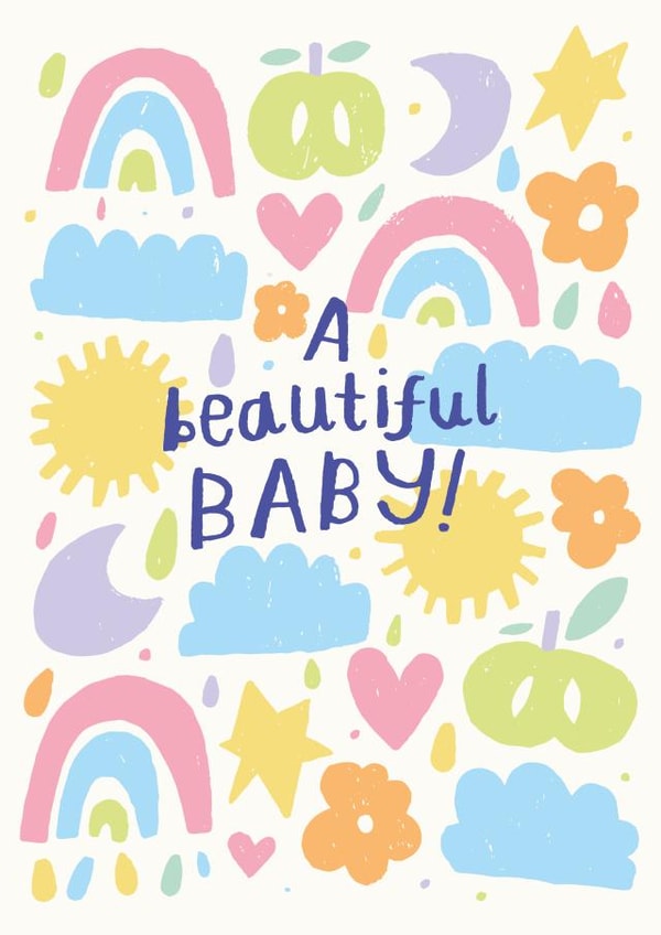 New baby card created by Nikki Miles