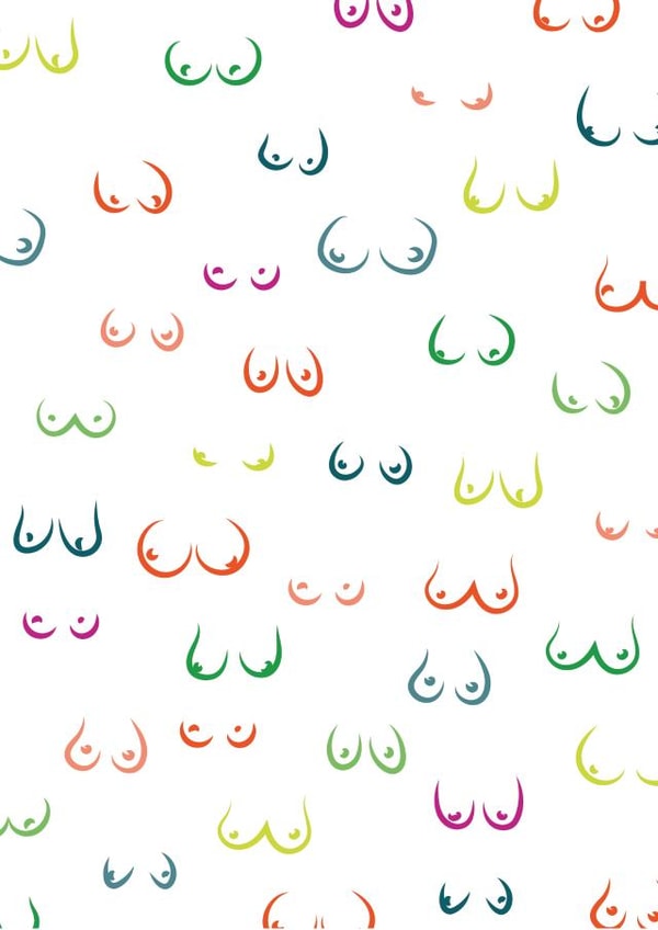 Boobs Greeting Card, Card for Girlfriend, Funny Card, Humour Card for Her created by Roshni Desai & Things