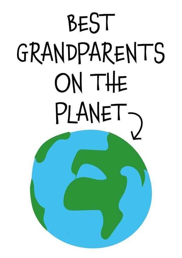 Grandparents Day Card for the best grandparents on the planet! created by size3art