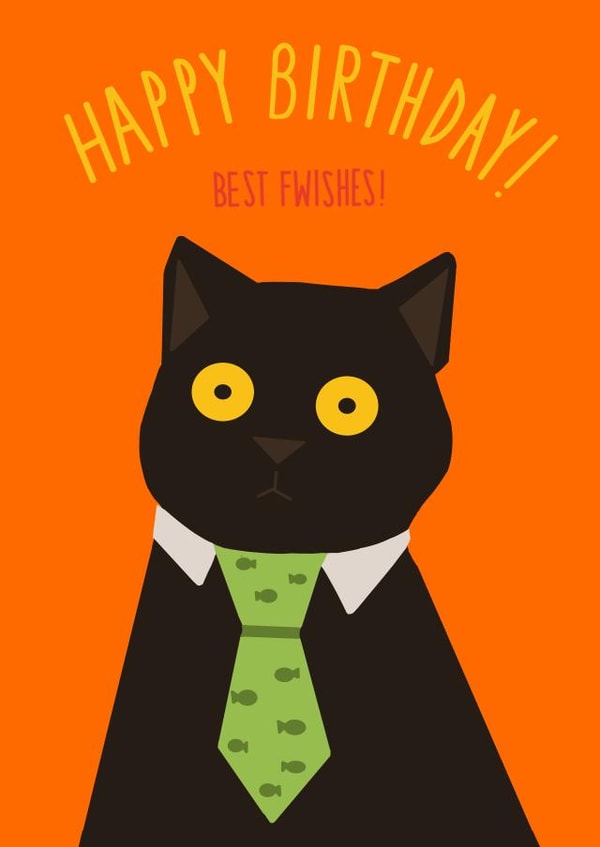 'Happy Birthday- BEST FWISHES!' Birthday Card created by setsunai