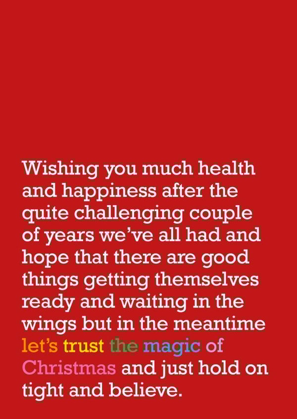 The Magic Of Christmas - Christmas Card - Coronavirus - Card For Loved One created by The Right Lines