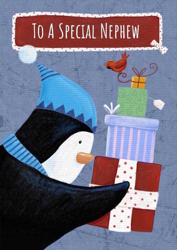 Nephew Christmas - Penguin carry Gifts created by Dale Simpson