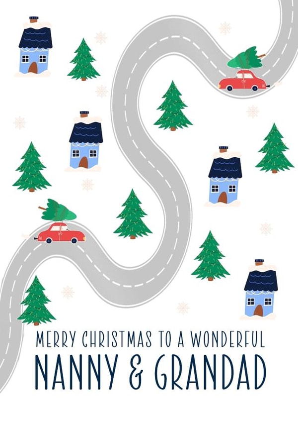 Nanny & Grandad Christmas Card created by PMPrinted
