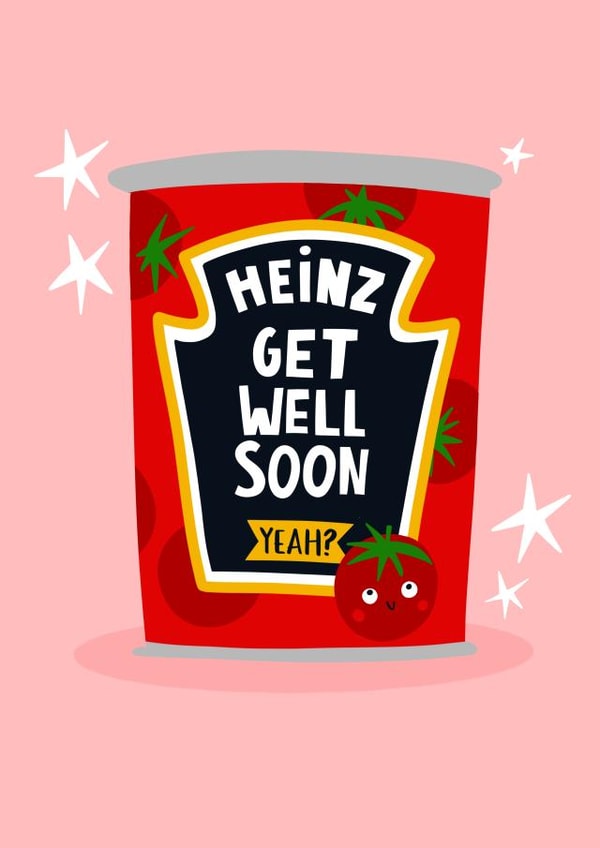 Get Well Soon Heinz Tomato Soup Card created by Lucy Maggie Designs
