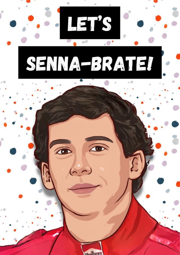 Ayrton Senna Card created by P1 Cards