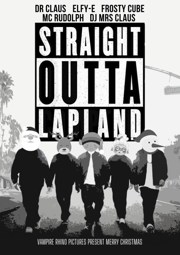 Funny Cool Christmas Card for Movie Loving Friend Or Family Member created by Vampire Rhino