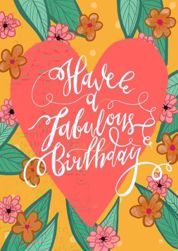 A cute, floral card to wish a fabulous birthday to someone special. created by Alice Piper