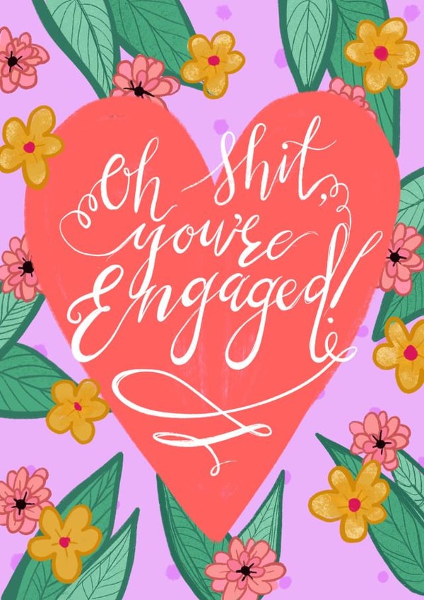 Fun Engagement card to send to someone who finally has a ring on it! created by Alice Piper