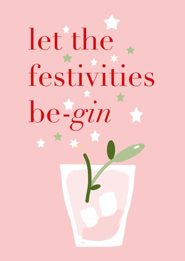 A festive message for Gin lovers! created by Jolly Judy