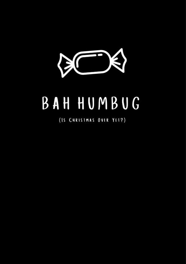 Bah Humbug Christmas Card created by Lynsey Grant