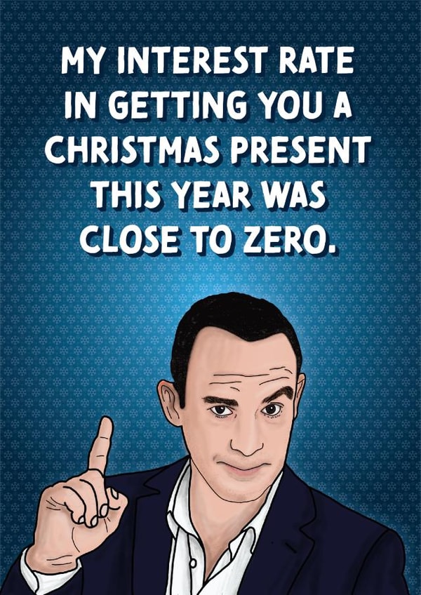 Martin Lewis Funny Christmas Card created by Cards from Designers