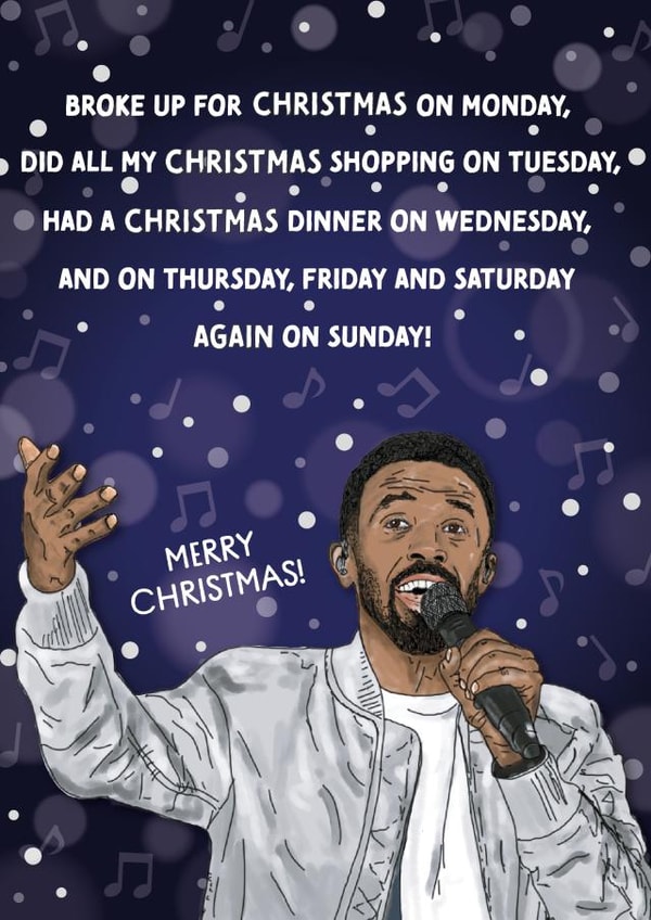 Craig David Christmas Seven Days Song Christmas Card created by Cards from Designers