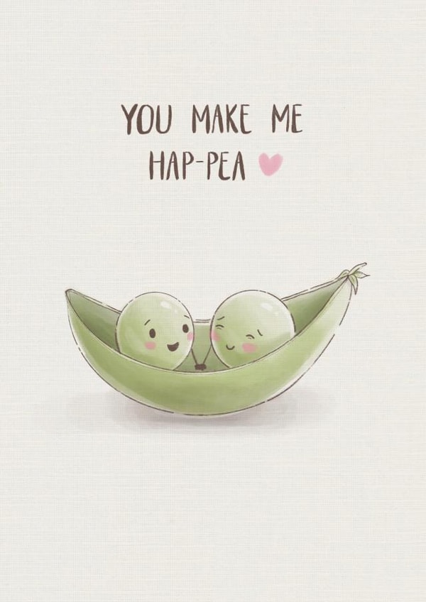 Cute Anniversary or Birthday Card for Significant Other - You Make Me Happy created by Taylor Brooker
