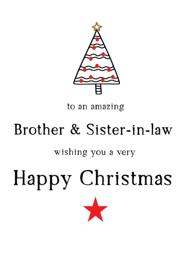 Happy Christmas to amazing Brother and Sister-in-law created by Word Up Creative